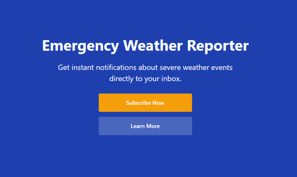 Weather Alert System Preview